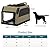 Petsfit Large Dog Crate for Car, Portable Dog Travel Crate,Lightweight Puppy Crate for Indoor Uses for Medium or Large Dog (L:91cm x 60cm x 58cm)