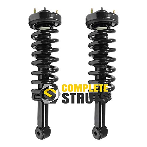 Front Air Suspension to Passive Complete Struts Assembly with Coil Springs Conversion Replacement for 2007-2013 Ford Expedition (Pair)