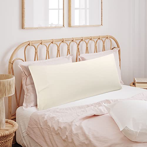 Housse de coussin de corps 20x60in kaki en microfibre 1800 - 3