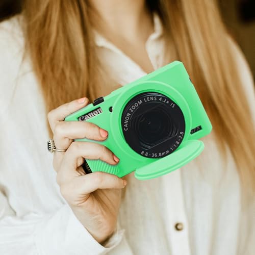 Funda de silicona para Canon G7 X Mark III verde púrpura - Fernando Cortés