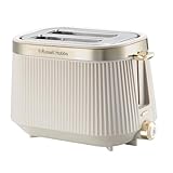 Russell Hobbs 2 Slice Toaster [980W, Frozen/Cancel/Reheat function with Indicator light] Brontë Stone (Extra wide slots, 6 Browning levels, Lift & Look function, Lift high feature) 26761