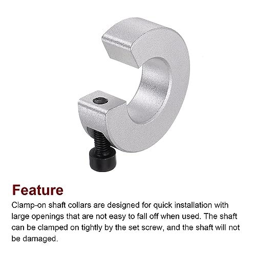 Sourcing map Set di 4 collari per albero per guida...