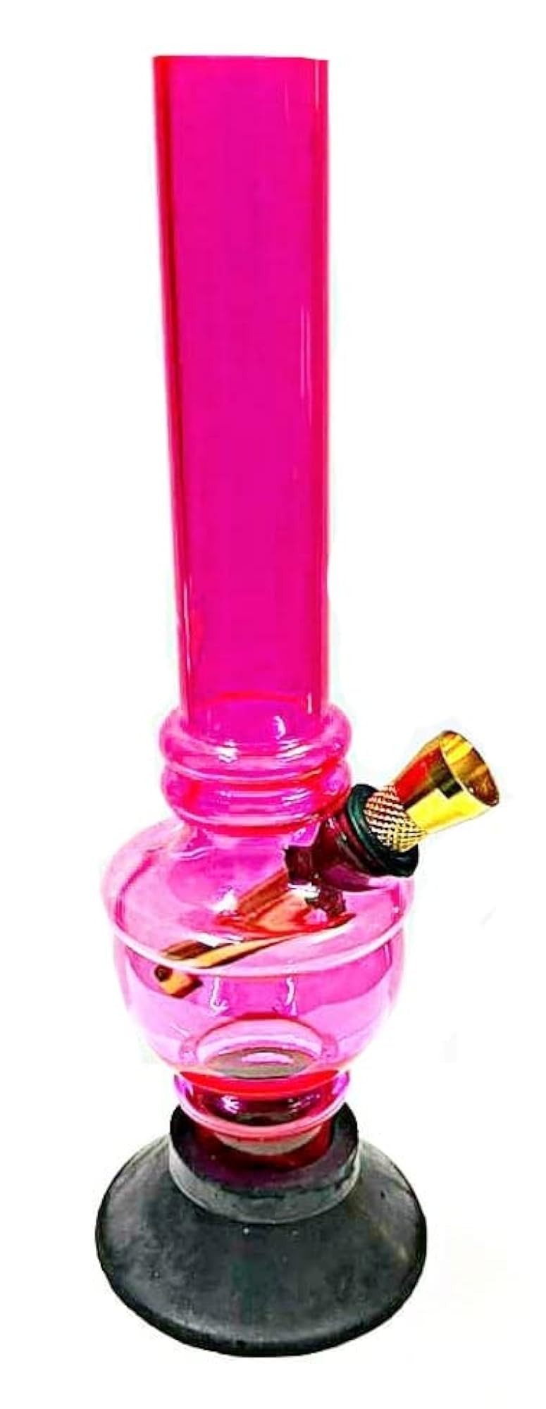 Acrylic Bong Triple Rings, 25mm/8 Inch