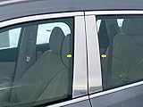 QAA is Compatible with 2014-2020 Nissan Rogue 4 Piece Stainless Pillar Post Trim PP14535