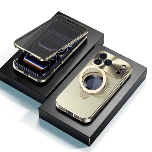 Étui de protection iPhone 17 Pro Max magnétique pour sécuriser vos trajets en couleur or