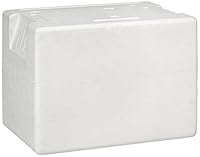 neoLab Polystyrol Sicherheitsbox für 6 x 500 ml Runden Glasflaschen, Weiß