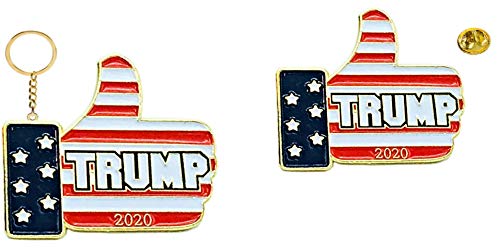 UNiQ Designs Trump 2020 Pin Donald Trump Man Lapel Pin w/Keychain American Flag Lapel Pin USA Pin American Flag Pin for Suit Donald Trump Pins Buttons 2020 MAGA Lapel Pin Keep America Great MAGA Pin