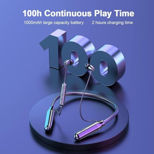 Image of Powerbeat Imon2 Dual Pairing Wireless Neckband with Mic | in-Ear Neckband | 150Hrs Hours Backup | 9D Deep Bass Sound | Gaming Mode (Upto 50ms) | ENC Calling | Voice Assistant