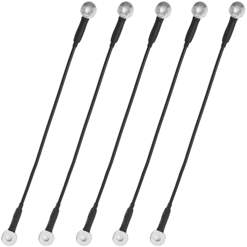 5 Pcs Vinyl Coated Stainless Steel Cable with Eyelets Short Wire Rope,1/8IN (3mm Anti-Shedding Cable Lock for Tool Lanyard Travel Luggage Bike Steel Wire Lock Cable(5 Pcs/8in)
