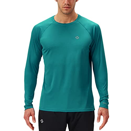 Image of NAVISKIN Men's Rash Guard Shirts Swim Shirts UPF 50+ UV Sun Protection Long Sleeve Shirts Lightweight Quick Dry