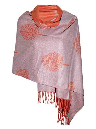 Tibet LUXURY CASHMERE RU LOUR SCARF MULBERRY TREE PRINT REVERSABLE SUPER SOFT SUMMER WINTER SPRING SCARF UNISEX TRENDY PREMIUM QUALITY SCARFGIFT FOR HER HIM HER EVERYONE,Green,One Size3