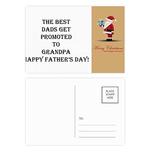 Cartes postales annonce grand-père Noël : lot de 20 cartes pour futur papy