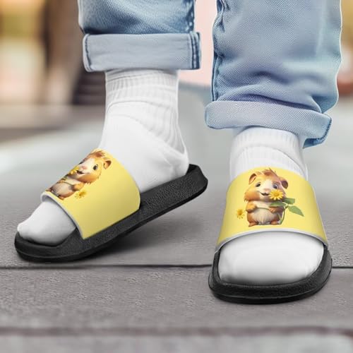 Jeiento Unisex Children Sandals Thick Sole Comfort Footed Casual Slide Open Toe Flat Sandals for Beach,Pool,Bathroom3