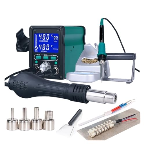 750W LED �f�W�^���͂񂾕t���X�e�[�V���� �z�b�g�G�A�K�� �����[�N�X�e�[�V���� �d�C�͂񂾂��� �d�b PCB IC SMD BGA�p �������艷�x(B)