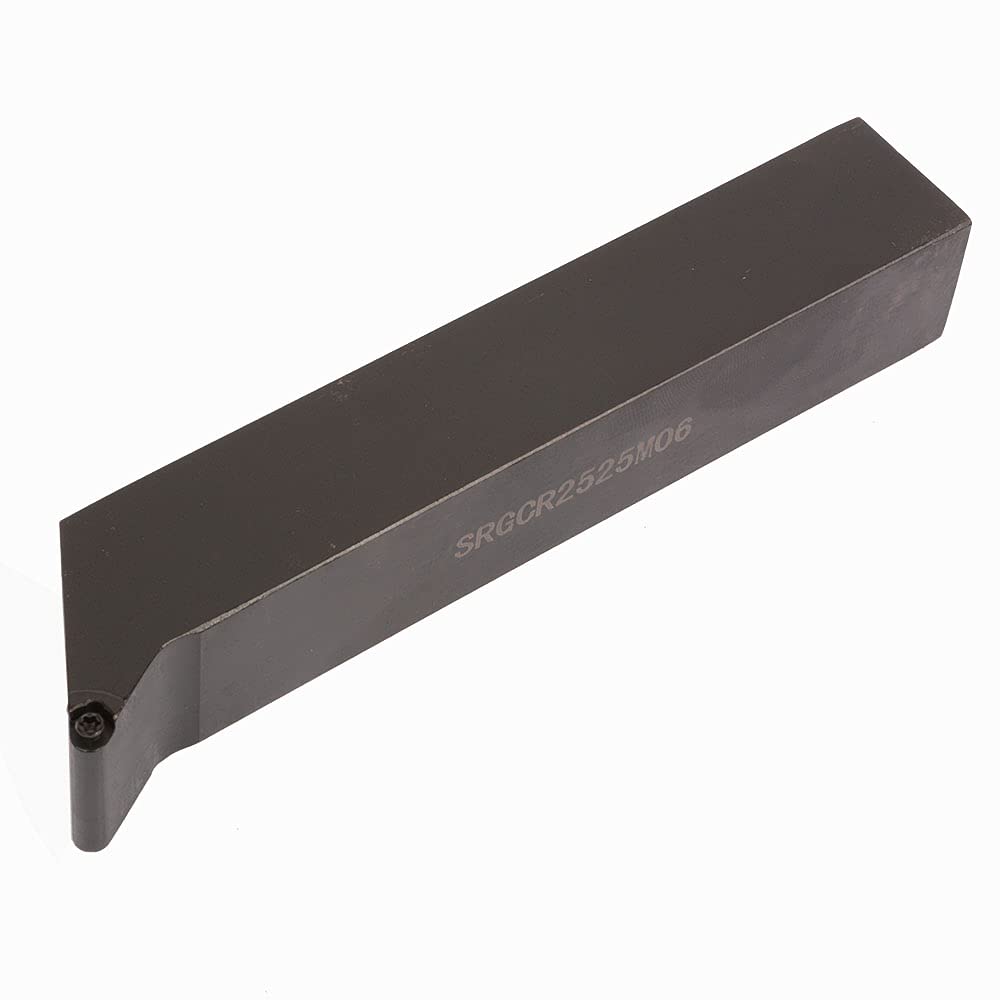 1" SRGCR 2525M06 Lathe External Turning Holders 90° Lathe Turning & Profiling Tool Holder for Round Carbide Inserts RCMT06 R3 (SRGCR2525M06)