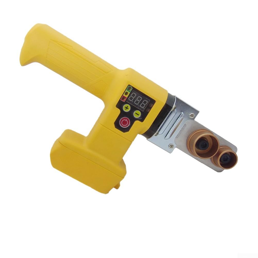 Soldador de tuberías de agua inalámbrico para batería de 20 V, herramienta de fusión en caliente con 32 engranajes compatible con soldadura de tuberías de plástico PP PPR PE serie DCB200-DCB207