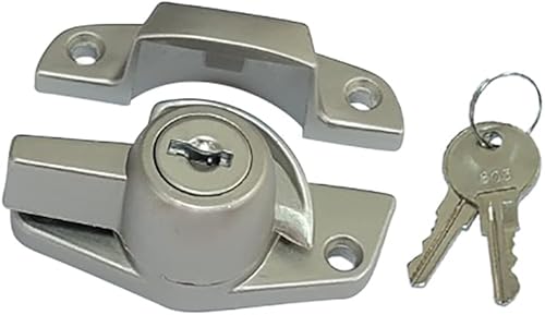 Miniatura 11 de Candado de guillotina QCAA resistente, seguridad a prueba de niños, solo se desbloquea con llave, CTC 1.77", blanco, paquete de 4, fabricado