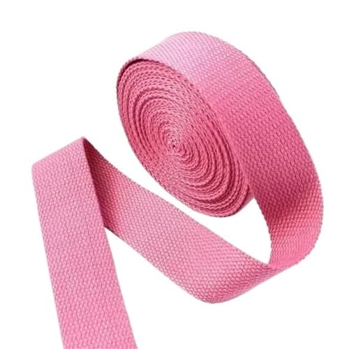 Cinta de algodón rosa de 50mm para renovar bolsos de viaje y mochilas