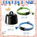 BIZOI GPS Tracker Katze Hund, Mini Hundetracker ohne ABO, Katze GPS Tracker Hund Kompatibel mit iOS ＆ Android, Weltweite Standortverfolgung, Positionsverlauf, Bluetooth Haustierortungsgerät