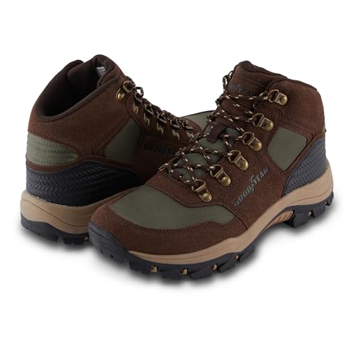 Goodyear Everest Mens High-Top Hiking Boot for Work and Snow Waterproof and Breathable Outdoor Footwear