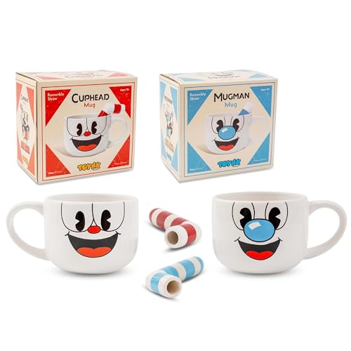 Set de 2 tazas cerámicas Cuphead & Mugman 24oz miniatura 2