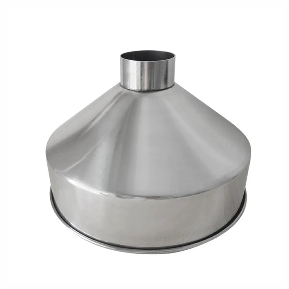 Embudo grande de acero inoxidable 304, embudo de cocina, embudo industrial de 24 cm/28 cm de ancho for granos, alimentos y maquinaria.(28x19.2cmx7)