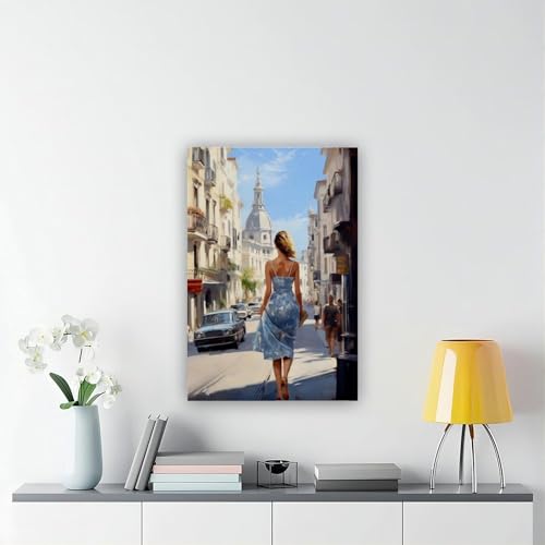 Toile de voyage touristique romantique de femmes italiennes, l'élégance de l'Europe - 6