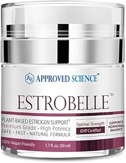 Approved Science Estrobelle - Estrogen Support Cream - Plant Based - Hormone-Free - 1.7 Fl Oz. - Lemongrass Scent - 1 Month Supply