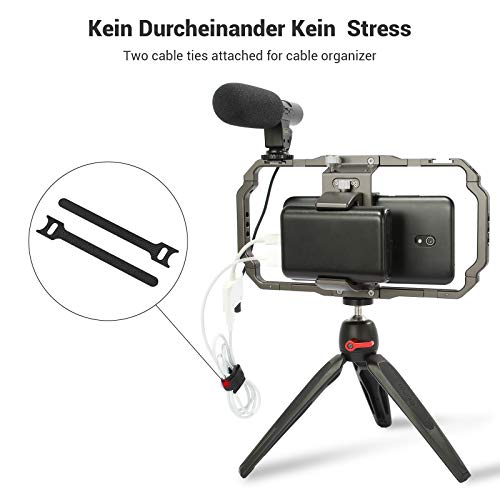 SMALLRIG Smartphone Video Rig, Fotografie Filmerstellung mit 2 Cold Shoe Mounts Handy Video Stabilisator für Video… – Bild 6