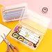 Tamaki 1 Pack Plastic Pencil Box Large Capacity Pencil Boxes Clear Boxes with Snap-tight Lid Stackable Design and Stylish Office Supplies Storage Organizer Box, Clear