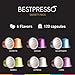 Bestpresso Coffee for Nespresso Original Machine 120 pods Certified Genuine Espresso Variety Pack includes one pack of decaf coffee, Pods Compatible with Nespresso Original