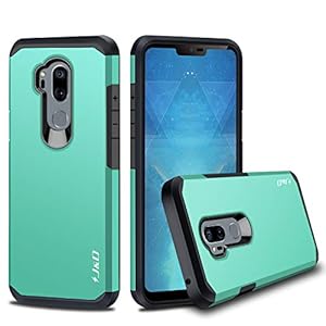 J&D Case Compatible for LG G7 ThinQ Case, LG G7 Case, Heavy Duty Dual Layer Hybrid Shock Proof Protective Rugged Bumper Case for LG G7 ThinQ, LG G7 Case, Mint