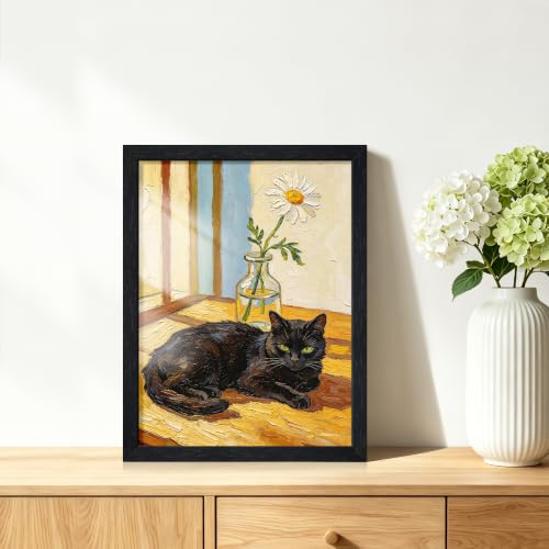 Image of 12x16 Picture Frame Set of 5, Solid Wood Frames, Black Woodgrain