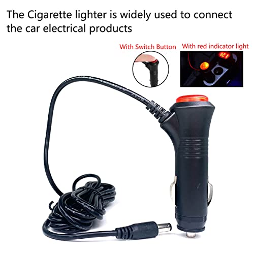 Universal 12V 24V Car Cigarette Lighter 7M Video Wire Cable + 3M Rca Video Power Cable Adapter Plug With Switch Power Cord For Rearview Camera Connect Car Monitor Power Wire Adapter Plug Easy Install #TOP2