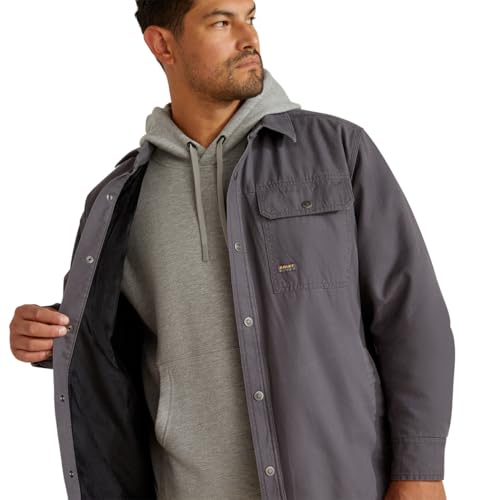 Image of ARIAT mens Rebar Classic Canvas Shirt Jacket