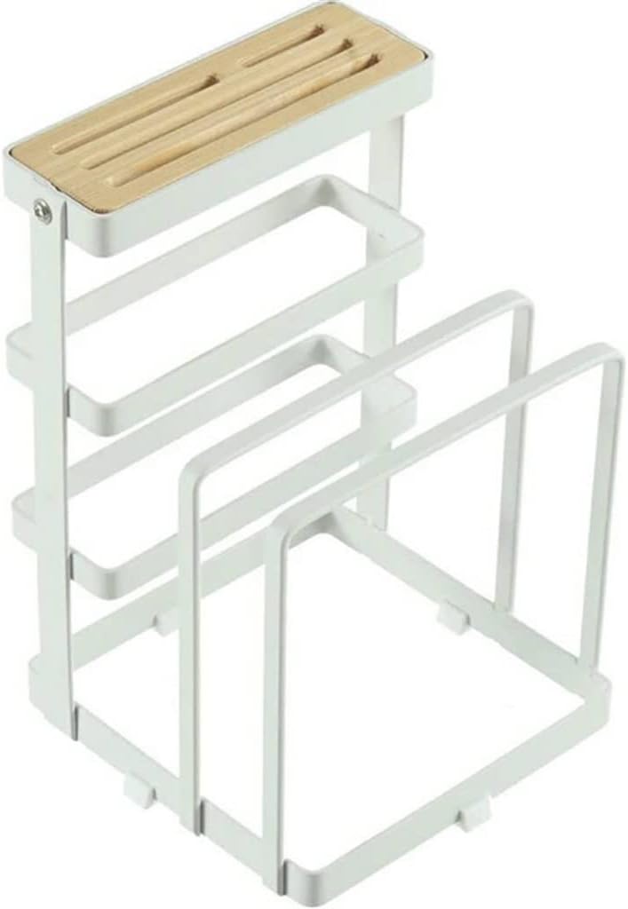 JSEIAJB Board Rack, Chopping Board Rack, Pot Cover, Cutting Board Storage, Multifunctional Storage Rack(E)