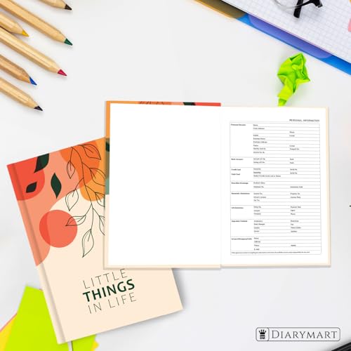 Image of Hard Bound Notebook for Girls & Women | A5 Ruled Journal | 192 Pages | 80 GSM Premium Paper | Designer Laminated Cover | Ribbon Bookmark | Notebook for School, College, Office, Journaling & Note Taking (DM4017)