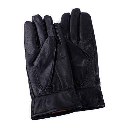 eastar Hommes Automne Hiver Classique Véritable Cuir Chèvre Gants Mitaines Conduite L