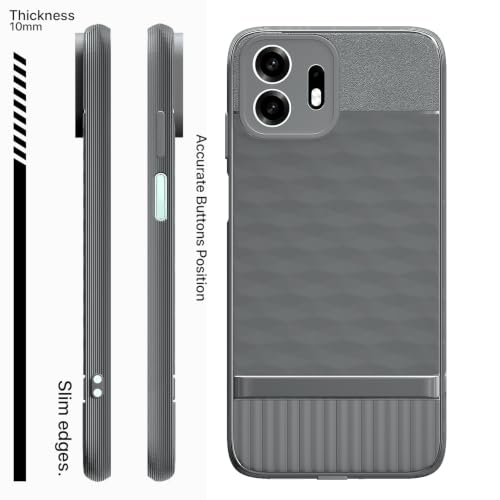 Image of Outlouders Back Cover for OnePlus N6 5G | Full Camera Protection | TPU Soft Flexible Shockproof Bumper Case (Grey)