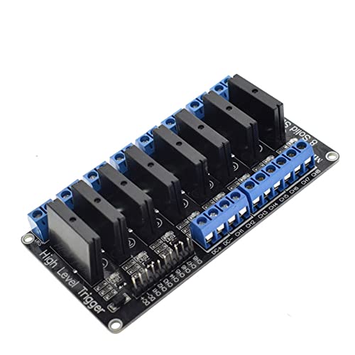 Relais à semi-conducteurs commutateur statique 8 canaux 5V 240V AC commande de puissance PCB - 6