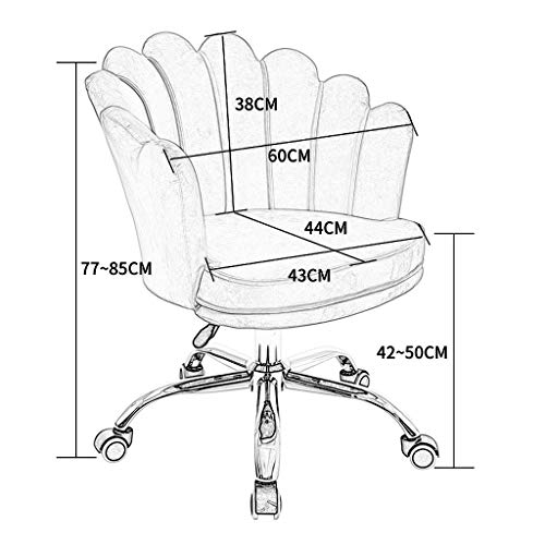 Chaise de bureau pivotante réglable en hauteur rembourrée LWX - 4