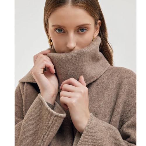 Wool Scarf Fashion Wool Blend Double-sided Gradient Reversible Scarf Womens Scarfs Winter Scarfs Travel Chunky Scarf3