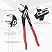 HAUTMEC Water Pump Pliers Set, Wider Opening,Groove Joint Pliers with Curved Jaw and Quick Adjustment Lock for Gripping,Repair,Nuts,Bolts, Pipe,12/10/7 Inch HT0323