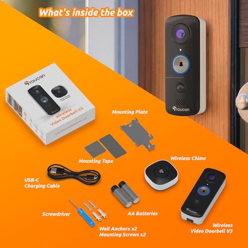 Wireless Video Doorbell V3 - Toucan Solution, No Subscription Required – Toucan Solutions thumbnail 9