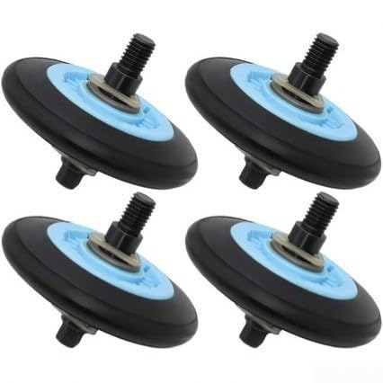 Rodillos DC97-16782A para secadora Samsung juego de 4 ruedas de ABS para reparar electrodomésticos