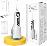 LuxeCare™ Luxe Portable Oral Irrigator | 5 Cleaning Modes | 360° Rotating Nozzle | USB Rechargeable Water Flosser | Deep Teeth & Gum Care Device (White)