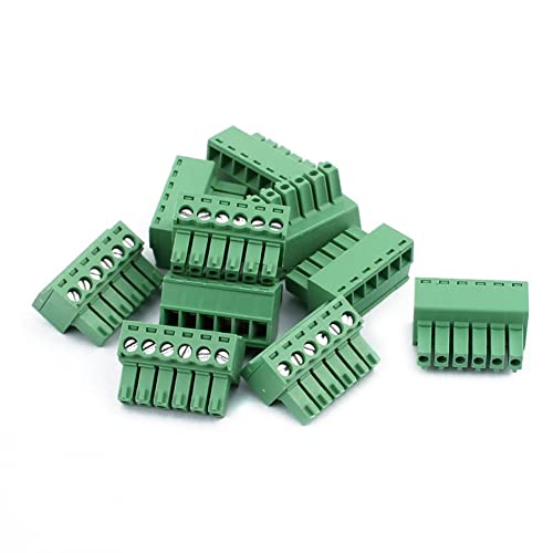 Bloque de terminales enchufable verde de 3,5 mm para PCB con tornillo 2