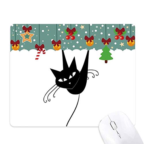 Tapis de souris le chat noir halloween pour le jeu et l'office mat