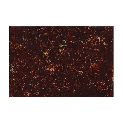FLEOR 11.4 x 17 Inch Blank Guitar Bass Pickguard Sheet DIY Guitar Pickguard Backplate Scratch Plate Material,4Ply Brown Tortoise Shell