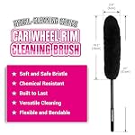 H.O.W 360° Microfiber Wheel Rim Tire Brush for Cleaning Tires - Image 3